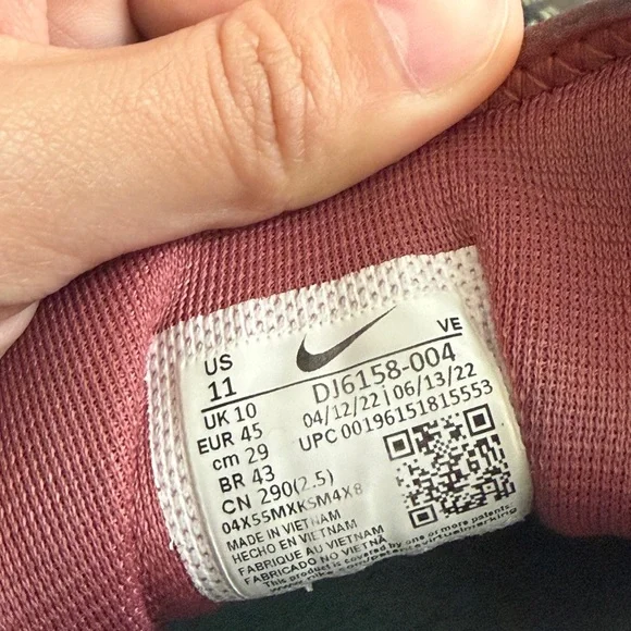 Nike React Pegasus Trail 4 Men’s Size 11 – Black Mint Foam Trail Running Shoes - Picture 4 of 8